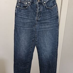 Madewell Straight Leg Denim Jeans in Blue